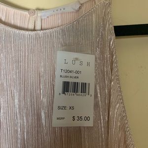 shimmery blush tank top